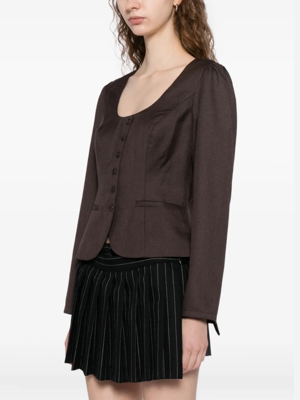 NWT Reformation Prima Top size 0 Espresso quiet luxury